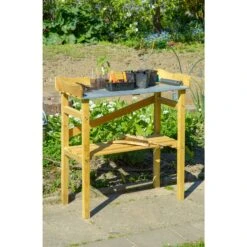 Dobar 29052 Pflanztisch Aus Imprägniertem Kiefernholz, 40 X 86 X 80 Cm -Entspannender Garten 1622608000 prod 003