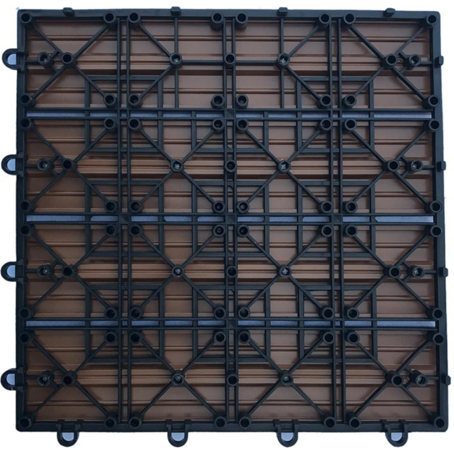 Home Deluxe WPC Bavaro Terrassenfliesen, 11 Stck., 30x30 Cm, 1m², Teak 2 Home Deluxe WPC Bavaro Terrassenfliesen, 11 Stck., 30x30 Cm, 1m², Teak – Bild 2