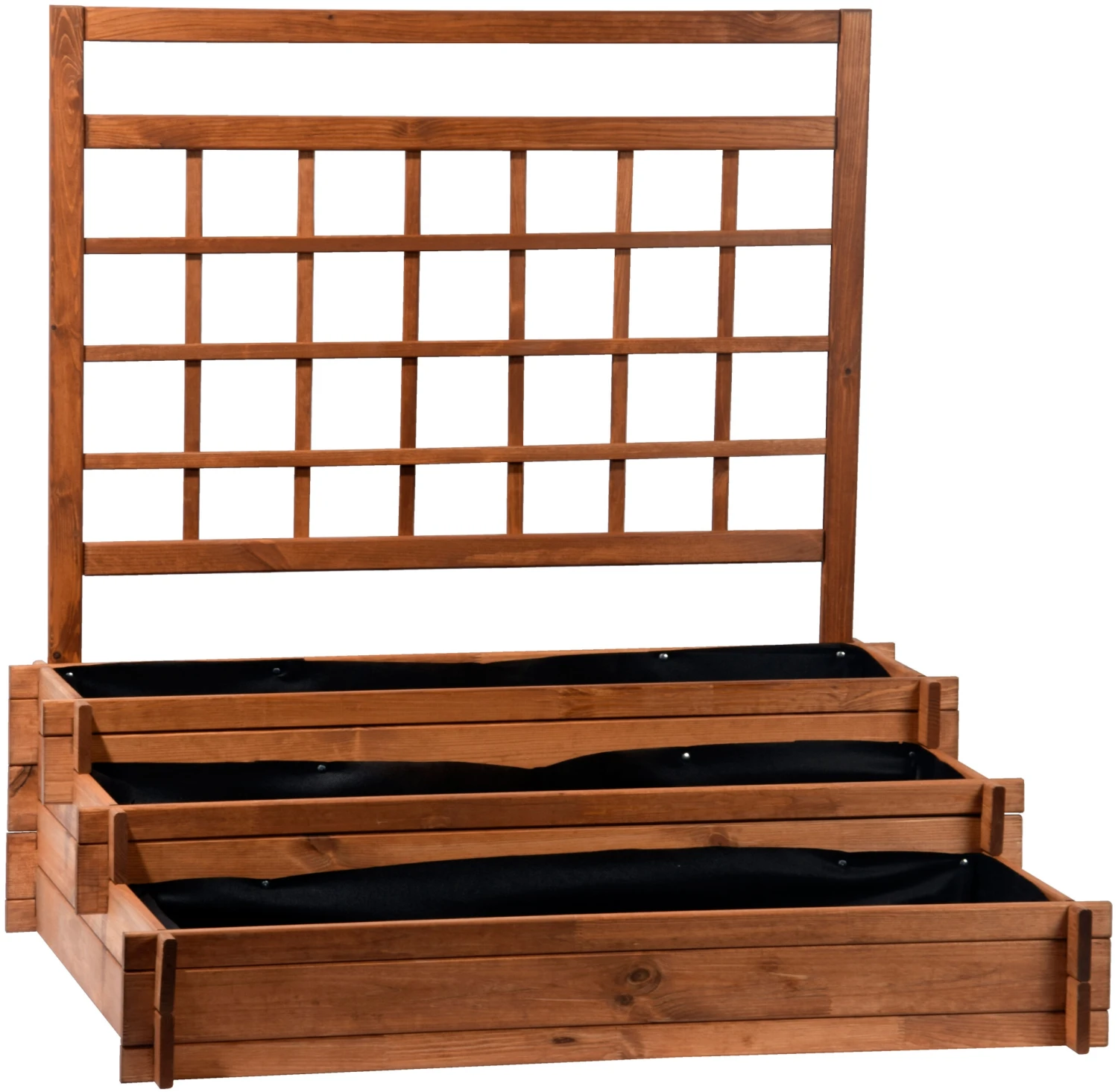 Dobar 58185FSC 3-Etagen-Hochbeet, 110x88x115 Cm, Inkl. Rankgitter 2 Dobar 58185FSC 3-Etagen-Hochbeet, 110x88x115 Cm, Inkl. Rankgitter – Bild 2