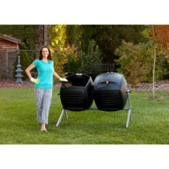 Lifetime Trommelkomposter Kompost-Zwilling 380l -Entspannender Garten 2028397000 prod 005