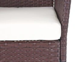 Poly-Rattan Garten-Garnitur MCW-D82, Sitzgruppe Lounge-Set ~ Braun-meliert Mit Kissen Creme 10 Poly-Rattan Garten-Garnitur MCW-D82, Sitzgruppe Lounge-Set ~ Braun-meliert Mit Kissen Creme -Entspannender Garten 2103722002 prod 005