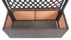 Poly-Rattan Rankgitter MCW-D76, Pflanzkasten Rankhilfe, 142x100x43cm ~ Braun 9 Poly-Rattan Rankgitter MCW-D76, Pflanzkasten Rankhilfe, 142x100x43cm ~ Braun -Entspannender Garten 2103728000 prod 004