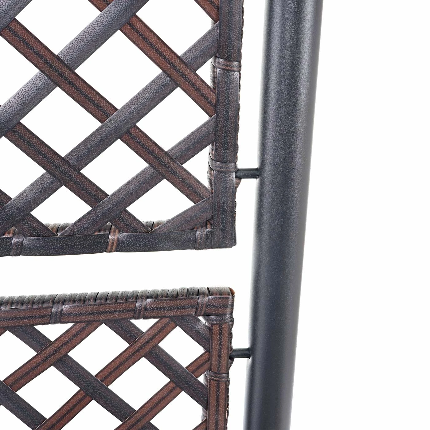 Poly-Rattan Rankgitter MCW-D76, Pflanzkasten Rankhilfe, 142x100x43cm ~ Braun 5 Poly-Rattan Rankgitter MCW-D76, Pflanzkasten Rankhilfe, 142x100x43cm ~ Braun – Bild 5