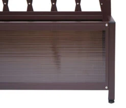 Rankgitter MCW-G21, Scherengitter Rankhilfe Blumenkasten Pflanzkübel, Alu+Stahl 152x90x35cm Braun -Entspannender Garten 2181717000 prod 006