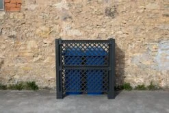 Mülltonnenspalier, Anthrazit