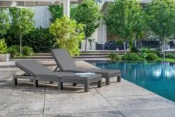 Allibert Sonnenliege Daytona (2er Pack) Mit Ice Cube Anthrazit