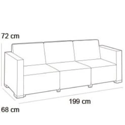Allibert Moorea/California Lounge Set 3-teilig Braun 9 Allibert Moorea/California Lounge Set 3-teilig Braun -Entspannender Garten 2245159001 prod 005