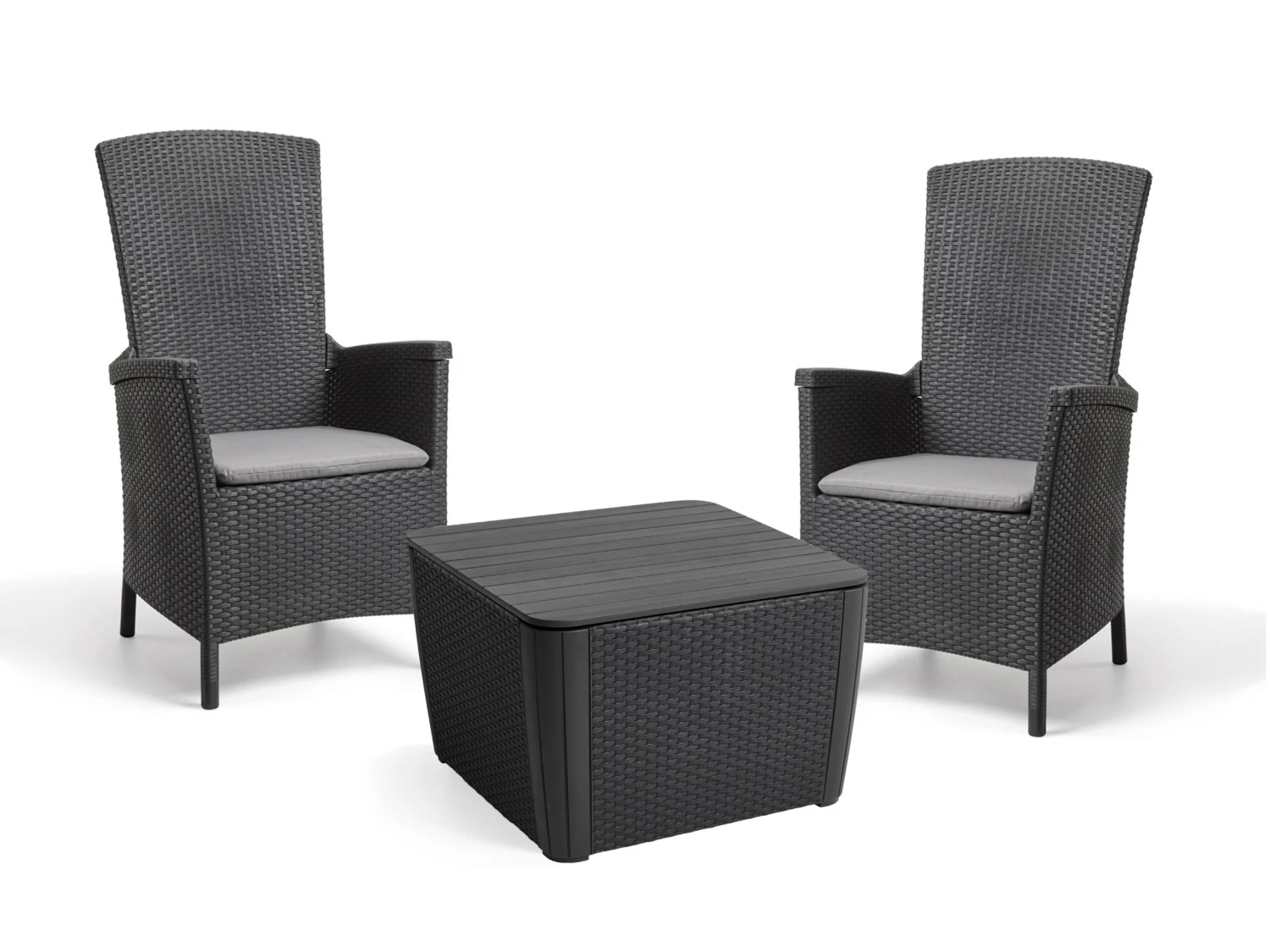 Allibert Vermont Balkonset Anth. (2x Sessel + 1x Luzon Plus) 1 Allibert Vermont Balkonset Anth. (2x Sessel + 1x Luzon Plus)