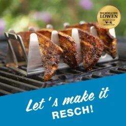 BBQ Rescher Multi-Grillständer 19,5x9,5x7cm Edelstahl -Entspannender Garten 2309721000 prod 005