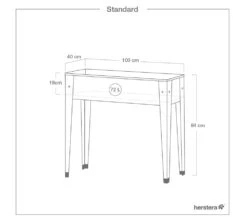 Herstera Garden Stahl Hochbeet Urban Rot 100x40x84 Cm 5 Herstera Garden Stahl Hochbeet Urban Rot 100x40x84 Cm -Entspannender Garten 2475005000 prod 003