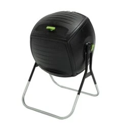 Lifetime Kunststoff Trommelkomposter Premium Schwarz 189 Liter