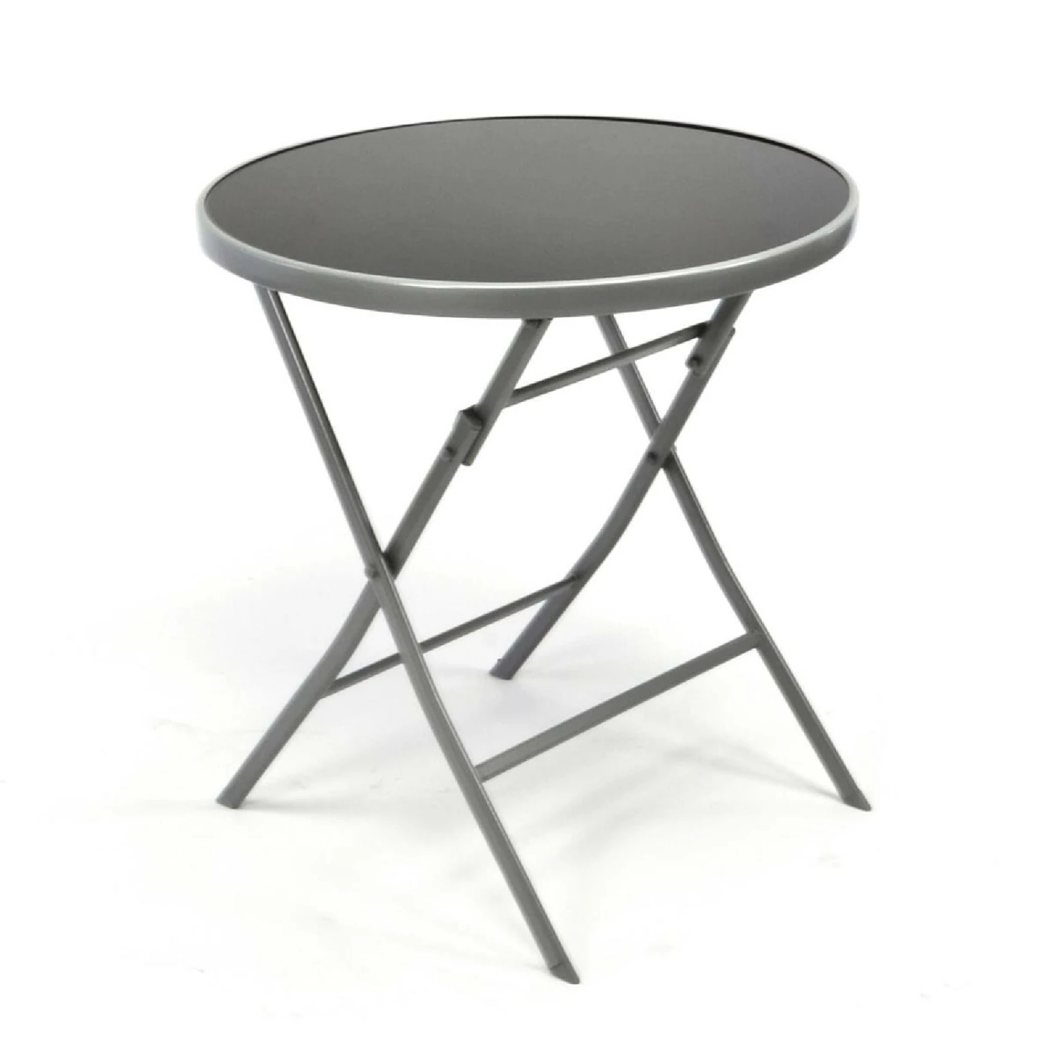 VCM 3er Set Garnitur 2 Stapelstühle + 1 Klapptisch Sitzgruppe Glastisch Schwarz 2 VCM 3er Set Garnitur 2 Stapelstühle + 1 Klapptisch Sitzgruppe Glastisch Schwarz – Bild 2