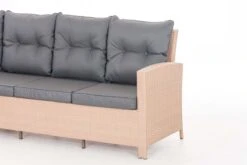 CLP Polyrattan-Gartensofa BERMEO Inklusive Polsterauflagen I Sitzgruppe Flachrattan Mit 6 Sitzplätzen I Ecksofa Mit Stabilem Untergestell Aus Al -Entspannender Garten 8600246500 112147739 prod 006