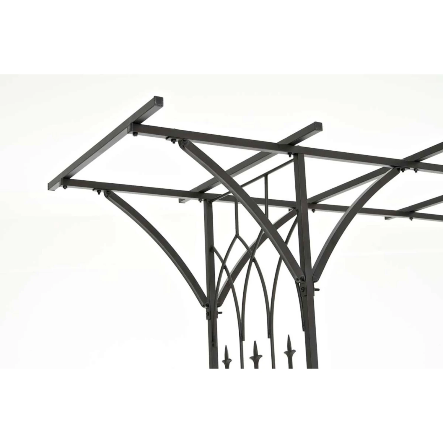 CLP Rosenbogen Milano | Rankhilfe Aus Eisen | Romantischer Rankenbogen Mit Pergoladach 2 CLP Rosenbogen Milano | Rankhilfe Aus Eisen | Romantischer Rankenbogen Mit Pergoladach – Bild 2