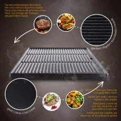CLP Gusseisen-Grillplatte I Für Gasgrill, Kohlegrill & Elektrogrill -Entspannender Garten 8600246500 161579645 prod 004