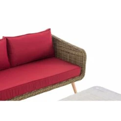 CLP Polyrattan Eck-Loungeset SKARA I Natura I Gartenlounge Rundrattan I Eckgarnitur & Glastisch I 5mm Rattandicke I 5 Sitzplätze 9 CLP Polyrattan Eck-Loungeset SKARA I Natura I Gartenlounge Rundrattan I Eckgarnitur & Glastisch I 5mm Rattandicke I 5 Sitzplätze -Entspannender Garten 8600246500 304324 prod 004