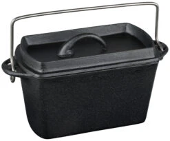 CLP Dutch Oven Gusseisen-Bräter Eckig I Backform & Auflaufform I Back-Topf Mit Deckel