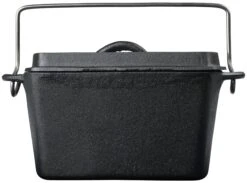 CLP Dutch Oven Gusseisen-Bräter Eckig I Backform & Auflaufform I Back-Topf Mit Deckel -Entspannender Garten 8600246500 317364 prod 003