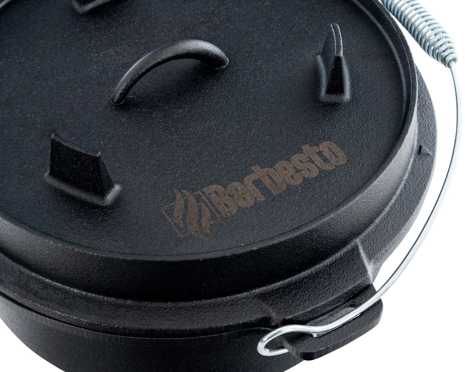 CLP Dutch Oven I Gusseisen-Topf Mit Ständer & Deckelheber Für Kochen, Grillen, Camping 4 CLP Dutch Oven I Gusseisen-Topf Mit Ständer & Deckelheber Für Kochen, Grillen, Camping – Bild 4