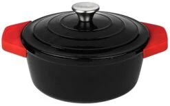 CLP Dutch Oven Kochtopf I Mit Silikon-Topflappen I Emaillierter Gusseisen-Topf Zum Kochen & Backen -Entspannender Garten 8600246500 317372 prod 003
