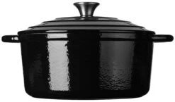 CLP Dutch Oven Kochtopf I Mit Silikon-Topflappen I Emaillierter Gusseisen-Topf Zum Kochen & Backen -Entspannender Garten 8600246500 317372 prod 004