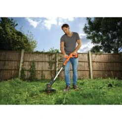 Black & Decker BLACK+DECKER Rasentrimmer Akku-Rasentrimmer ST1823, 18Volt -Entspannender Garten 8600269300 1335644 prod 006