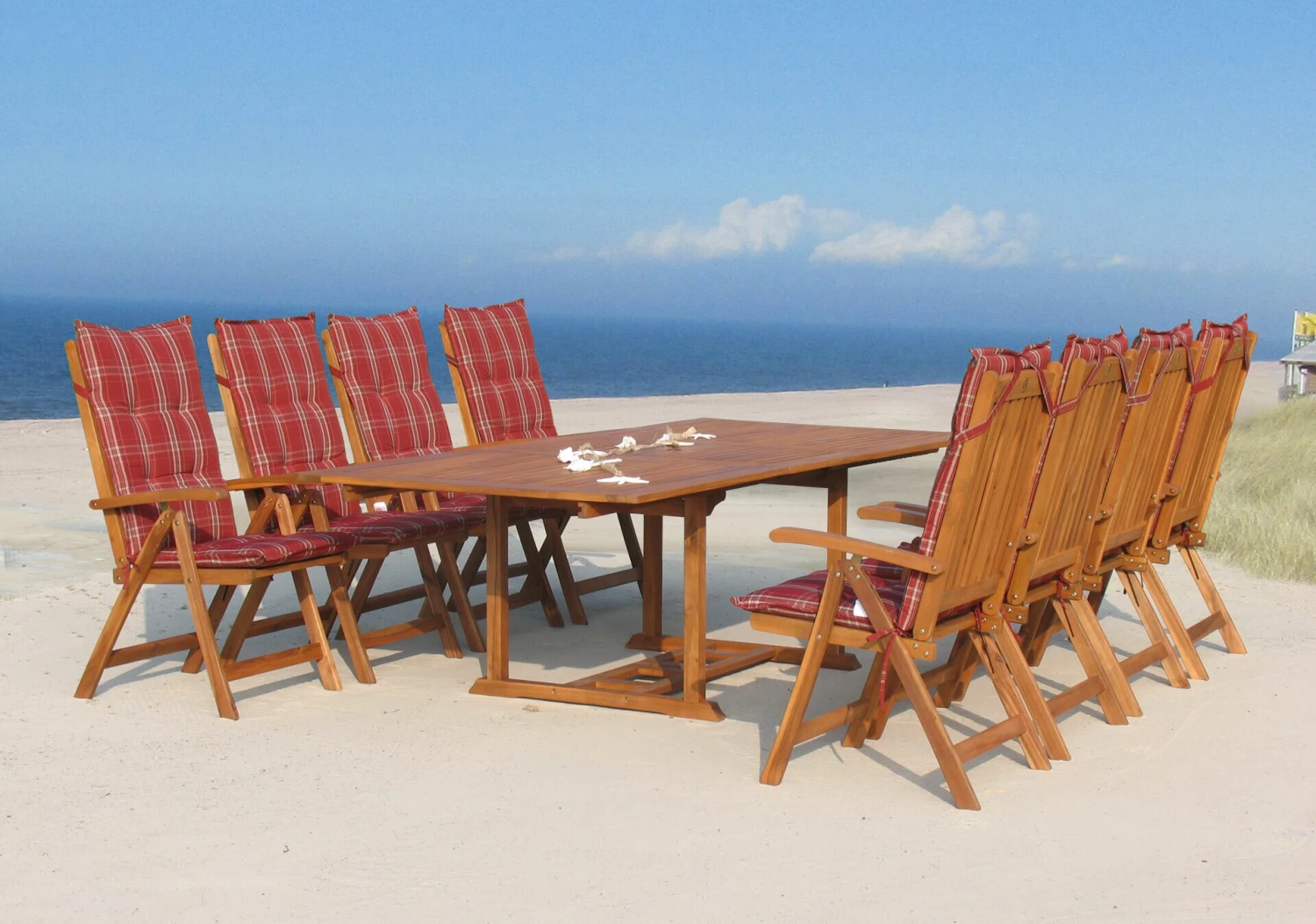 Grasekamp 2 Stück Auflagen Kissen Rubin Zu Klapp-Sessel Stuhl Gartensessel 3 Grasekamp 2 Stück Auflagen Kissen Rubin Zu Klapp-Sessel Stuhl Gartensessel – Bild 3