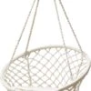 Grasekamp Hängesessel Zum Aufhängen Mit Rundem Sitzkissen Beige Belastbarkeit Max. 100 Kg Schwebesessel