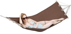 Outdoor Stabhängematte 190x80cm Garten Hängematte Mit Stange Bis 100kg Braun 8 Outdoor Stabhängematte 190x80cm Garten Hängematte Mit Stange Bis 100kg Braun -Entspannender Garten 8600295800 11814 prod 003