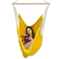 XXL Hängesessel 185x130cm Hängestuhl 2 Personen Hängesitz Bis 150kg Baumwolle Hängematte 360° Swifel