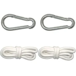 Hängematten Befestigung Bis 160kg - Mit Karabiner Und Seilen -Entspannender Garten 8600295800 3264 prod 003