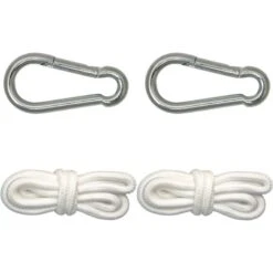 Hängematten Befestigung Bis 160kg - Mit Karabiner Und Seilen -Entspannender Garten 8600295800 3264 prod 005