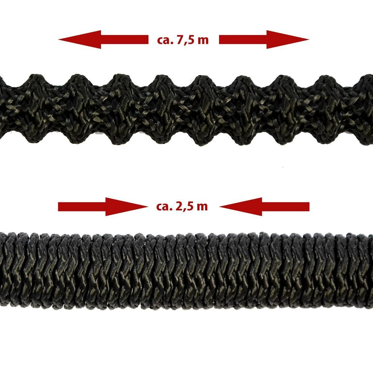 Dehnbarer Gartenschlauch Mit Brause 2,5m - 7,5m Flexibler Wasserschlauch 5 Dehnbarer Gartenschlauch Mit Brause 2,5m - 7,5m Flexibler Wasserschlauch – Bild 5