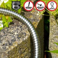 22,5 M Knickfreier Gartenschlauch Edelstahl Wasserschlauch Flex Metall Schlauch -Entspannender Garten 8600295800 3799 prod 004