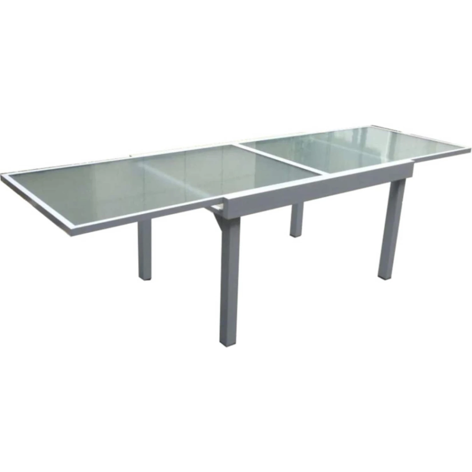 Garden Pleasure Ausziehtisch 135/270x90 Garten Terrasse Alu Glas Tisch Esstisch 2 Garden Pleasure Ausziehtisch 135/270x90 Garten Terrasse Alu Glas Tisch Esstisch – Bild 2