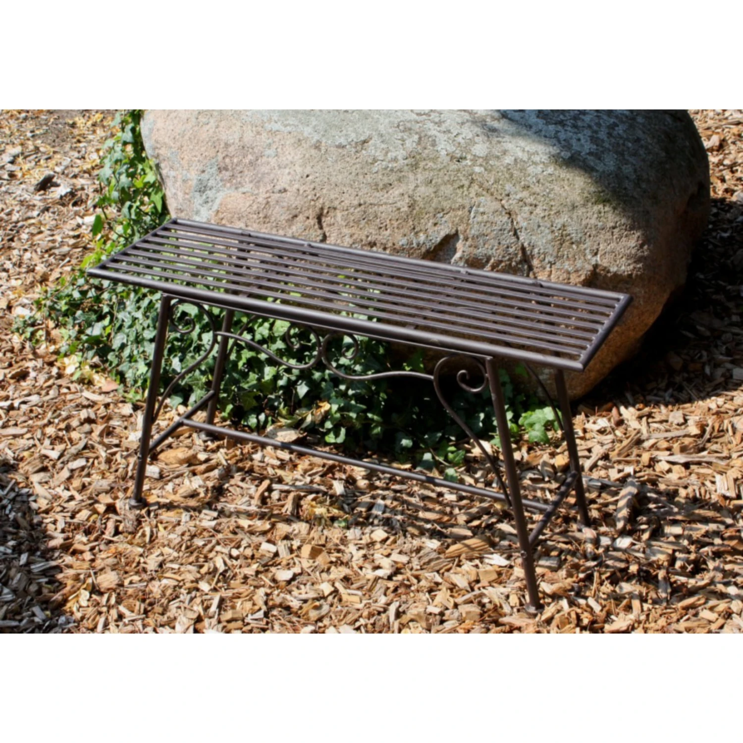 Gartenbank Metall Sitzbank Garten Terrasse Bank Parkbank 2 Sitzer Rost Optik 2 Gartenbank Metall Sitzbank Garten Terrasse Bank Parkbank 2 Sitzer Rost Optik – Bild 2