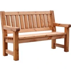 Massiv Friesenbank Parkbank Gartenbank Garten Holz Bank Holzbank Sitzbank Kiefer -Entspannender Garten 8600296500 31704 prod 004