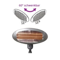 H+H IPX4 BS 55 G Quarz-Heizstrahler Mit Drei Heizstäben, 2000 W -Entspannender Garten 8600298500 27818 prod 004