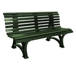 Gartenmoebel-einkauf Bank HELGOLAND 3-sitzer, Kunststoff Grün