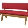 DEGAMO Auflagenset TACOMA Für Bank 3-sitzer, Rot - Unifarben, 2-teilig