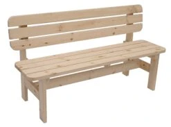 DEGAMO Bank BERGEN 3-sitzer 150cm, Kiefer Natur