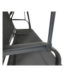 DEGAMO Hollywoodschaukel DALLAS 3-sitzer Aluminium, Schwarz/grau -Entspannender Garten 8600319700 77141826 prod 004