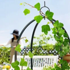 Relaxdays Rankobelisk Aus Metall 1,90 Cm 8 Relaxdays Rankobelisk Aus Metall 1,90 Cm -Entspannender Garten 8600323900 100100190 prod 003