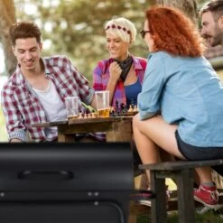 Relaxdays Holzkohlegrill Mit Deckel -Entspannender Garten 8600323900 100306900 prod 003