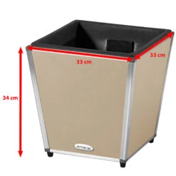 AMARE Pflanzkübel Lederoptik Pflanzgefäß -Entspannender Garten 8600335500 4250 1001 112 prod 003