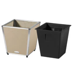 AMARE Pflanzkübel Lederoptik Pflanzgefäß -Entspannender Garten 8600335500 4250 1001 112 prod 004