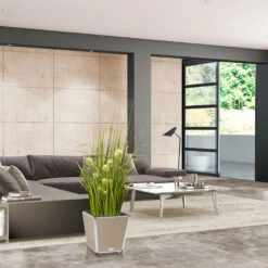 AMARE Pflanzkübel Lederoptik Pflanzgefäß -Entspannender Garten 8600335500 4250 1001 112 prod 005