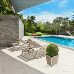 AMARE Pflanzkübel Lederoptik Pflanzgefäß -Entspannender Garten 8600335500 4250 1001 112 prod 006