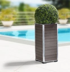 Gartenfreude Pflanzgefäß WPC Pflanzkübel -Entspannender Garten 8600335500 4450 1004 003 prod 006