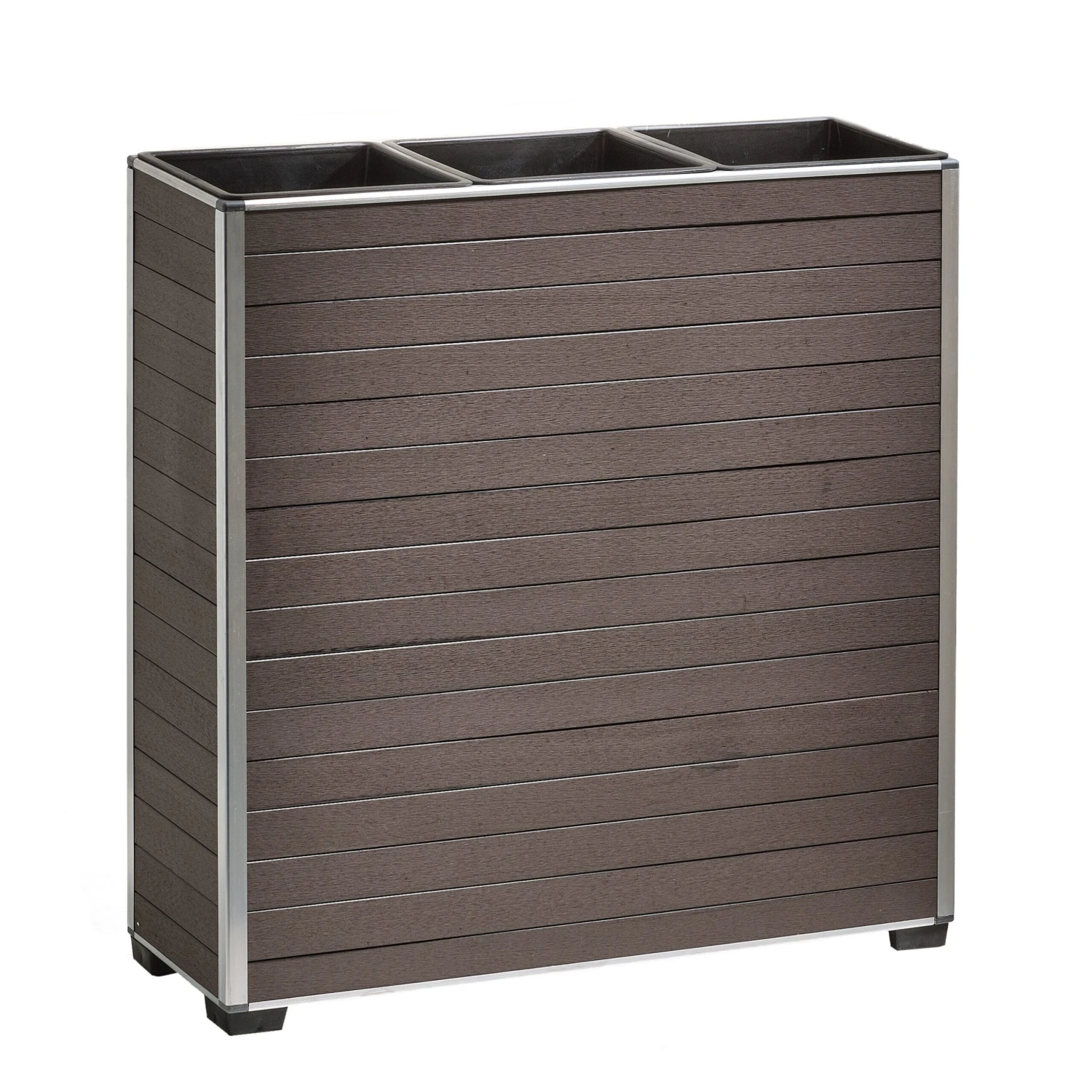 Gartenfreude Raumteiler WPC Pflanzkübel 1 Gartenfreude Raumteiler WPC Pflanzkübel